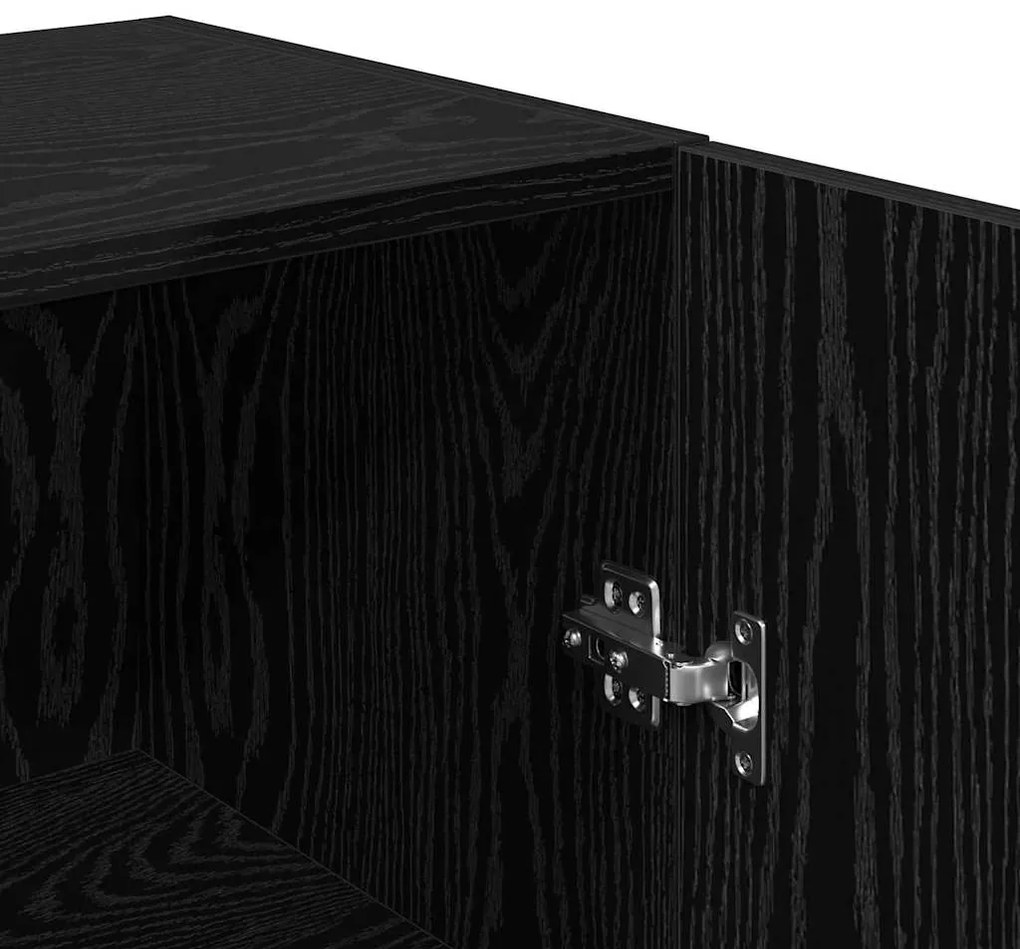 Conjunto de móvel de TV 4 pcs Carvalho preto 30.5 x 30 x 60 cm