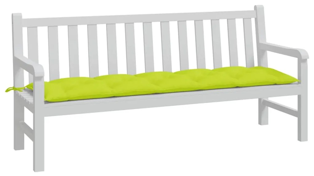 Almofadão p/ banco de jardim tecido oxford verde brilhante