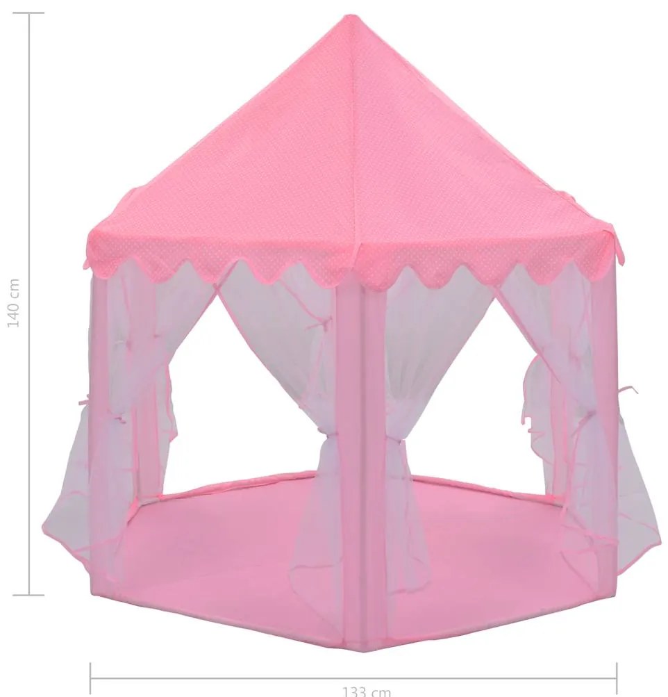 Tenda de brincar princesa rosa