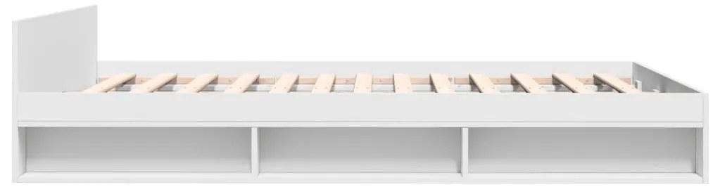 Estrutura de cama c/ gavetas 160x200cm derivados madeira branco