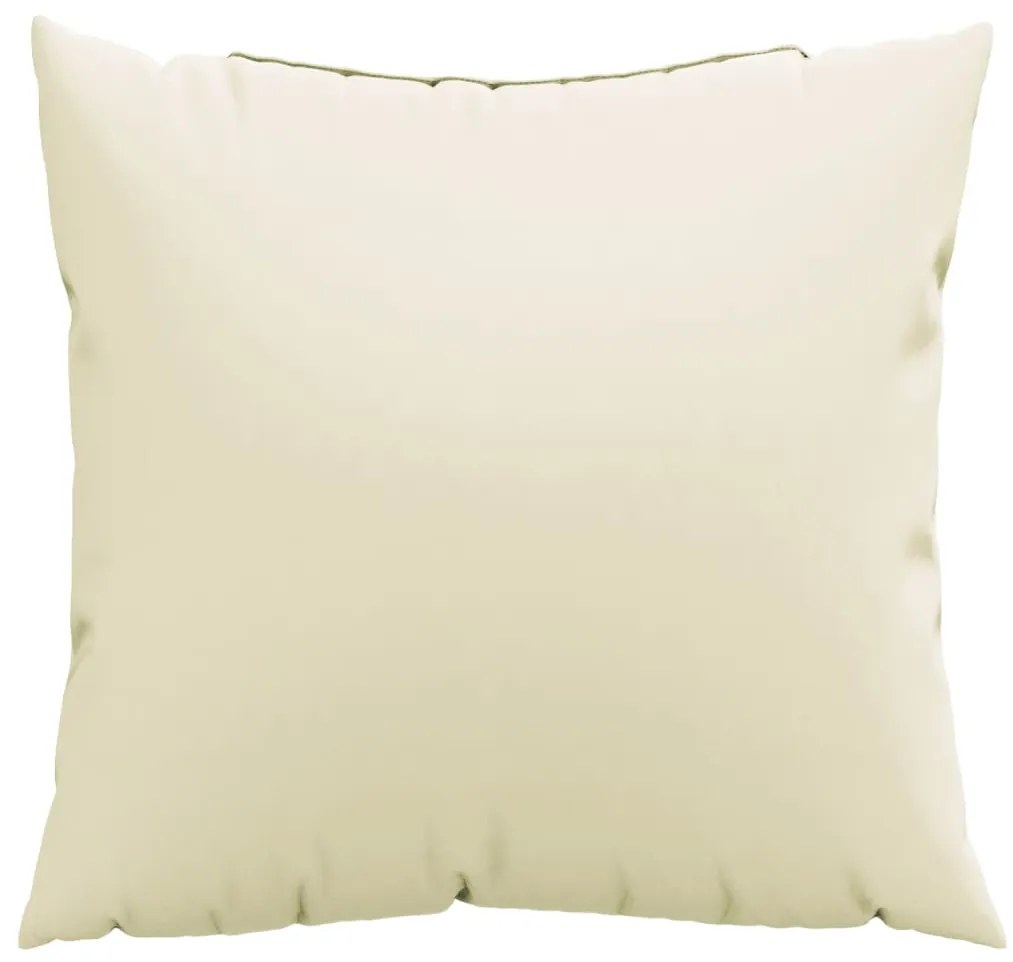 Almofadas de sofá 4 pcs 40x40 cm tecido cor creme