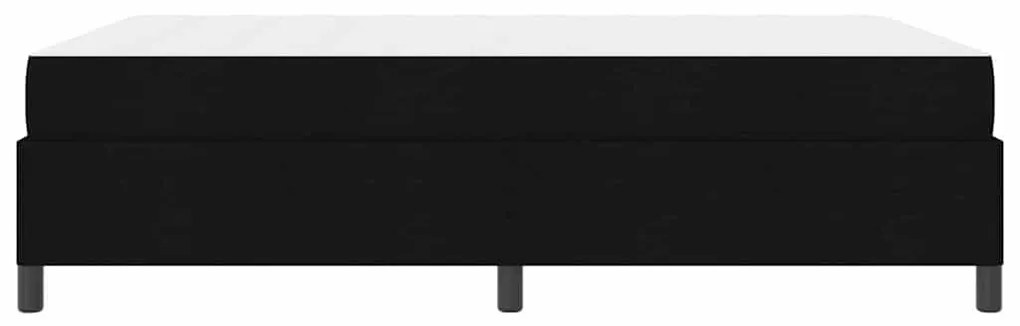 Cama Box Preto 140 x 200 cm Tecido, Madeira de Engenharia