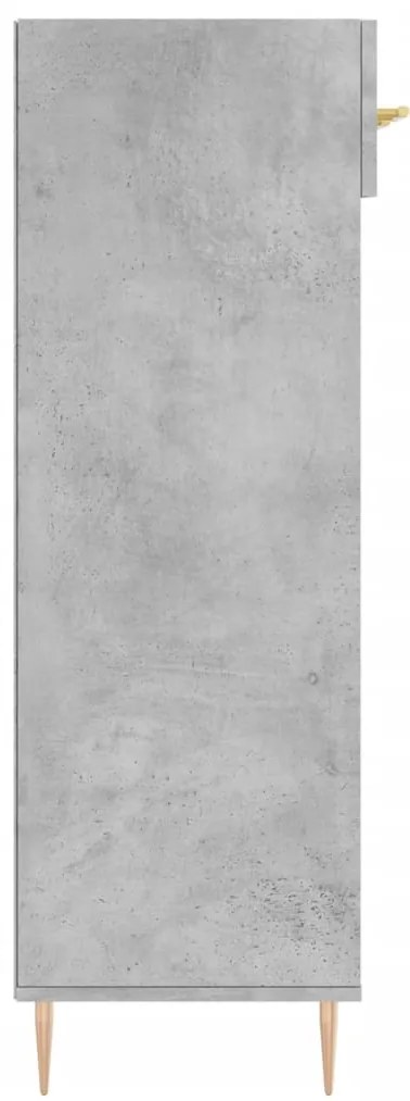 Sapateira 60x35x105 cm derivados de madeira cinzento cimento