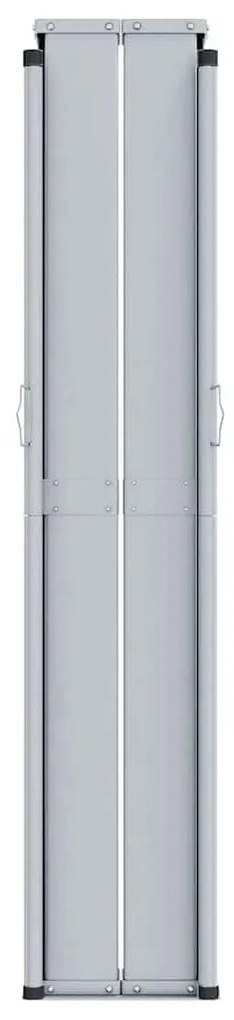 Toldo lateral retrátil 180x600 cm castanho