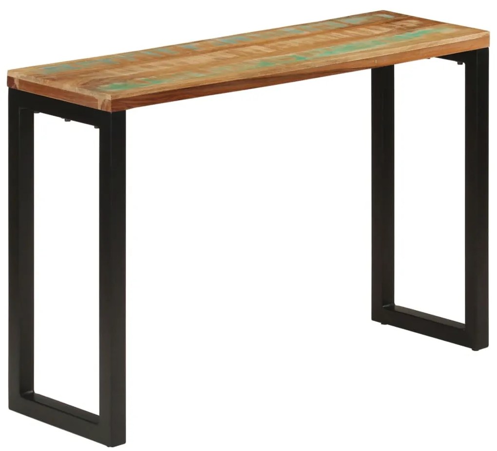 vidaXL Mesa consola 110x35x75 cm madeira recuperada maciça