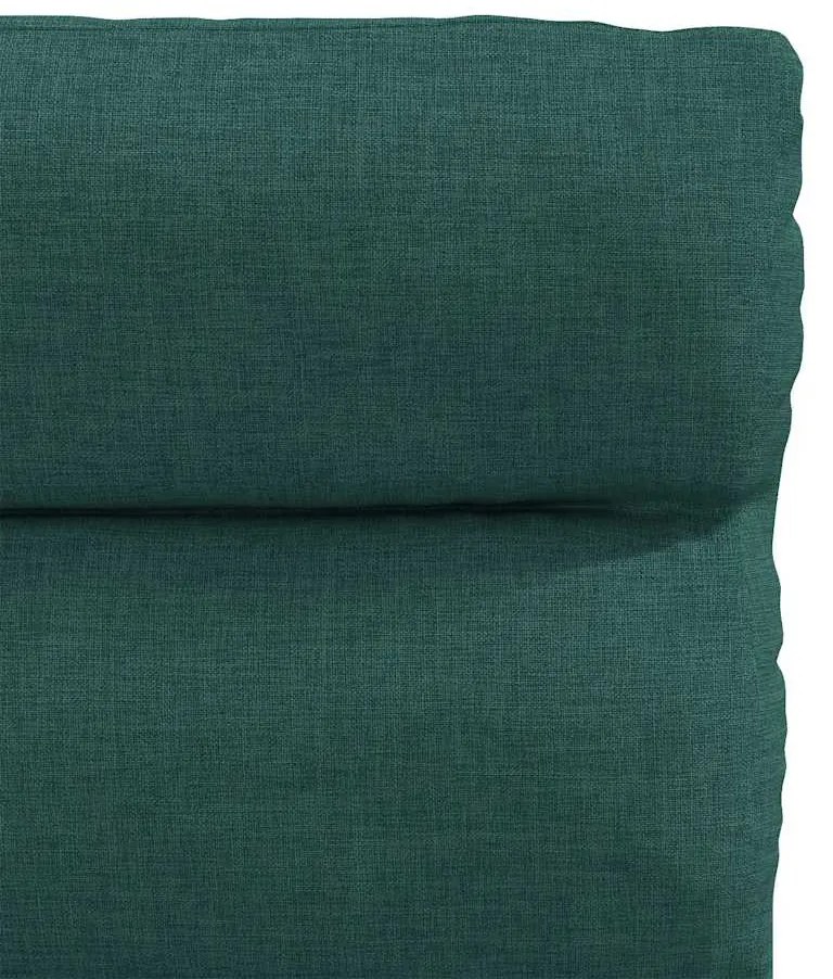 Cadeiras de jantar 4 pcs tecido verde escuro