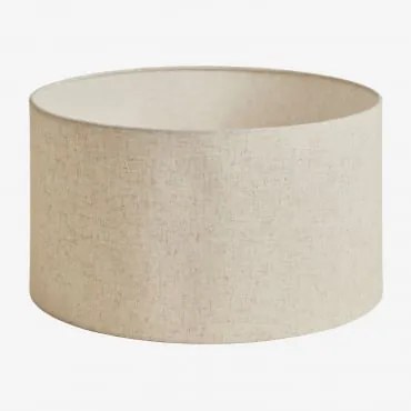 Pantalla Para Lâmpada Ø40 Cm Em Linho Azoia Linho Bege Tapioca - Sklum