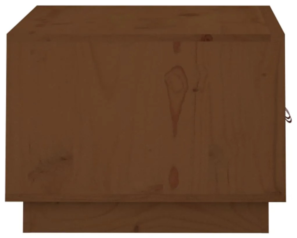 Mesa de centro 80x50x35 cm pinho maciço castanho mel