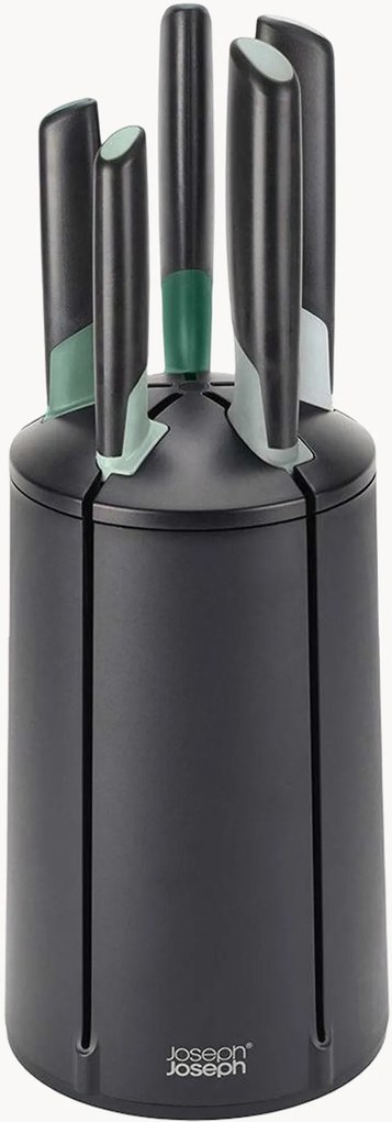 Conjunto de facas com bloco rotativo Elevate, conjunto de 6