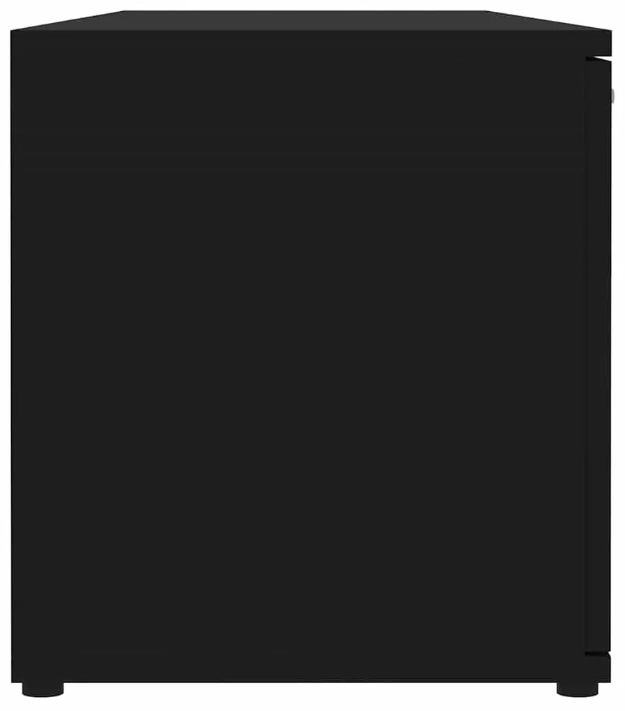 Móvel de TV 120x34x37 cm derivados de madeira preto
