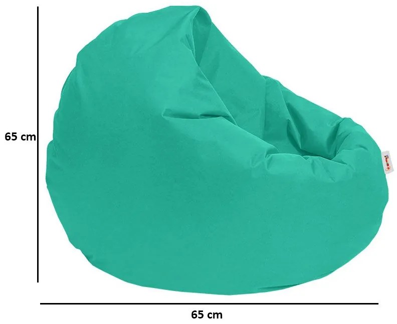 Puff de Jardim Iyzi 100 – Turquesa – 100x100x65 cm | Tribo Home