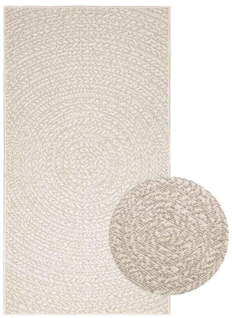 Tapete ZIZUR creme 80x150cm aspeto de juta interior e exterior