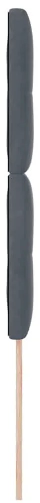 Cabeceira LED vidaXL Cinza Escuro 80 cm Veludo