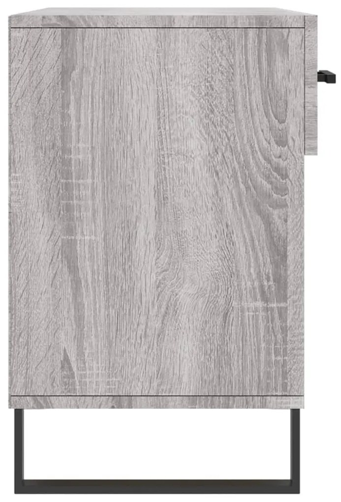 Banco sapateira 102x35x55 cm derivados madeira cinzento sonoma