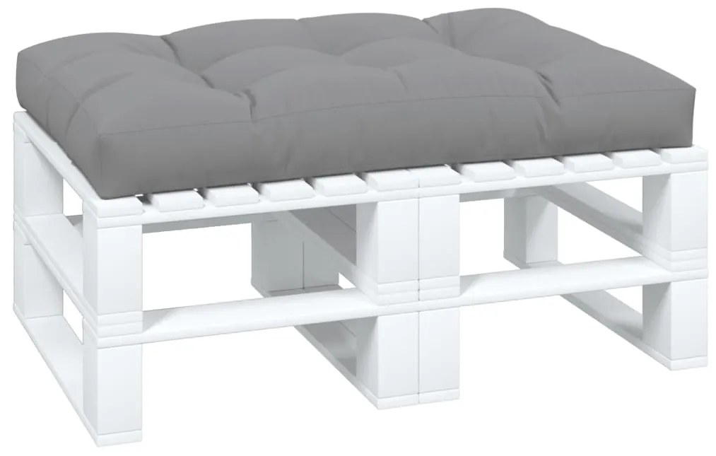 Almofadão para sofá de paletes 120x80x12 cm tecido cinza