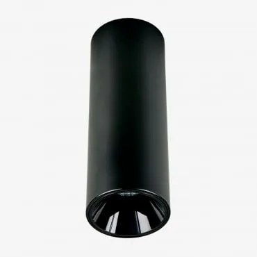 Aplique De Teto Led De Superfície Redondo Ø5,7 Cm Em Alumínio Luisiana Preto & Branco 3000k & 8 W & 23º - Sklum