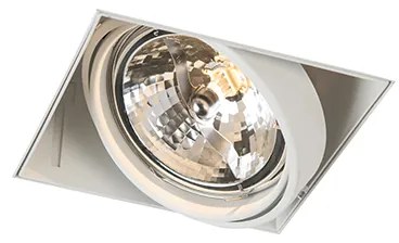 Foco embutido branco AR111 inclinável e rotativo sem moldura - Oneon Moderno