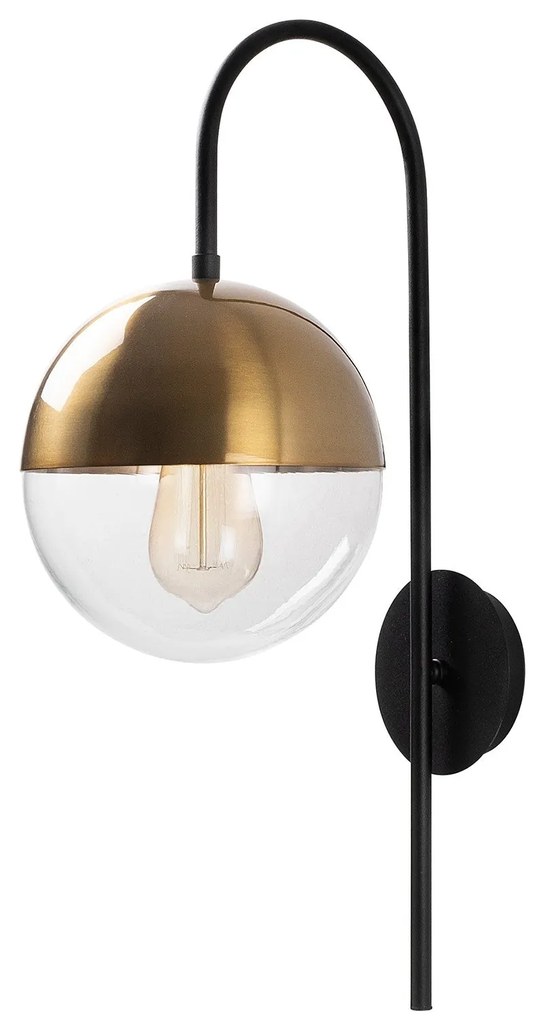 Candeeiro de Parede Bastos – Preto – 20 x 31 cm