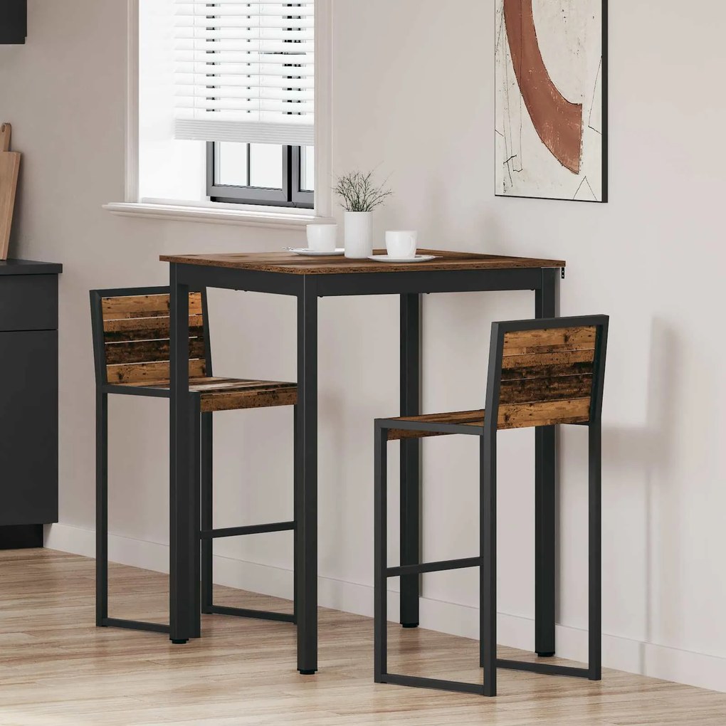 vidaXL Mesas de jantar Madeira processada