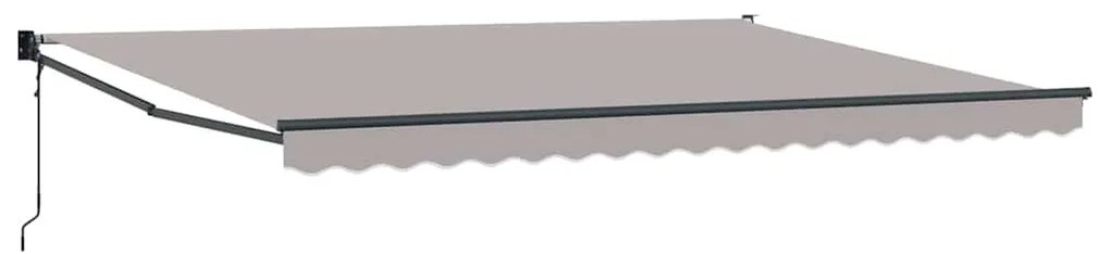 Toldo Retrátil Automático Cinza Claro 450x300 cm