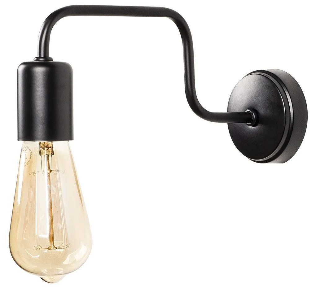 Aplique de Parede Denge – Preto – 4 x 28 cm