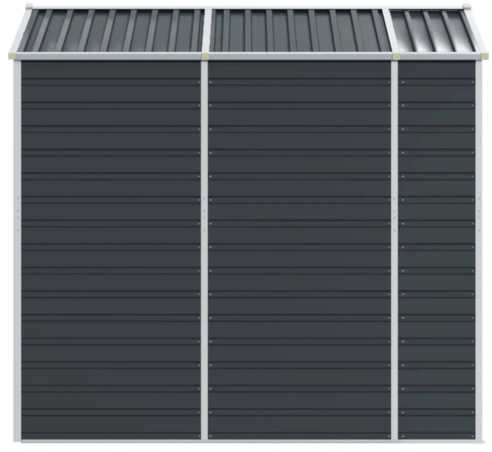 Abrigo de jardim 191x215x198 cm aço galvanizado antracite