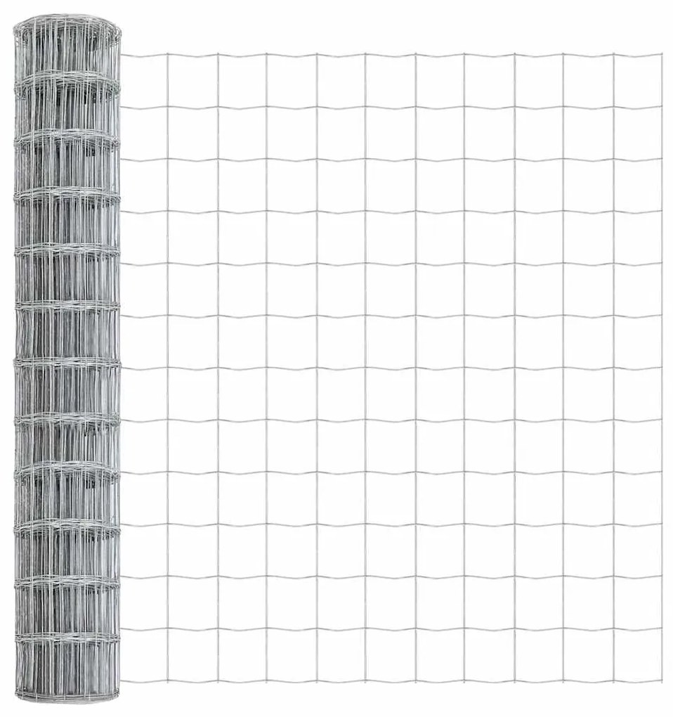 Cerca Euro com 7 postes 1x10m em aço galvanizado