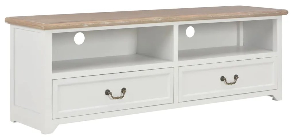 vidaXL Móvel de TV 120x30x40 cm madeira branco