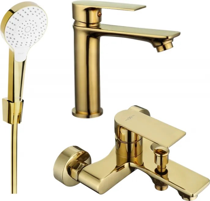 Mexen Royo R05 conjunto de banheira, dourado - 72203R05-50