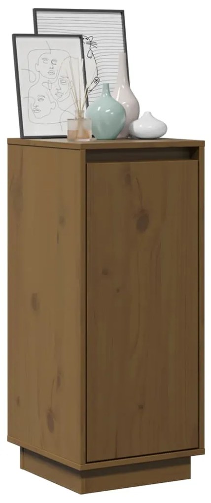 Aparadores 2 pcs 31,5x34x75 cm pinho maciço castanho mel