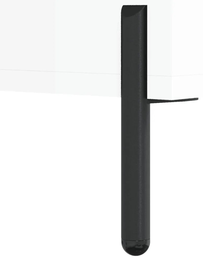 Banco sapateira 102x35x55 cm derivados madeira branco brilhante