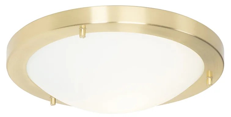 LED Candeeiro de teto inteligente dourado 31 cm IP44 com Wi-Fi A60 - Yuma Moderno