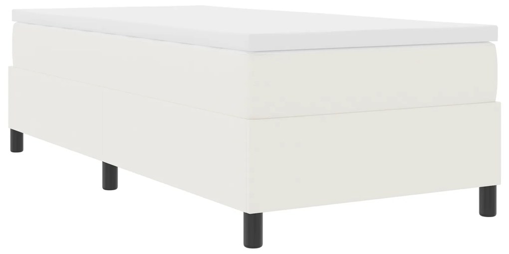 Cama Box vidaXL Creme 80x200 cm Tecido Cotelê