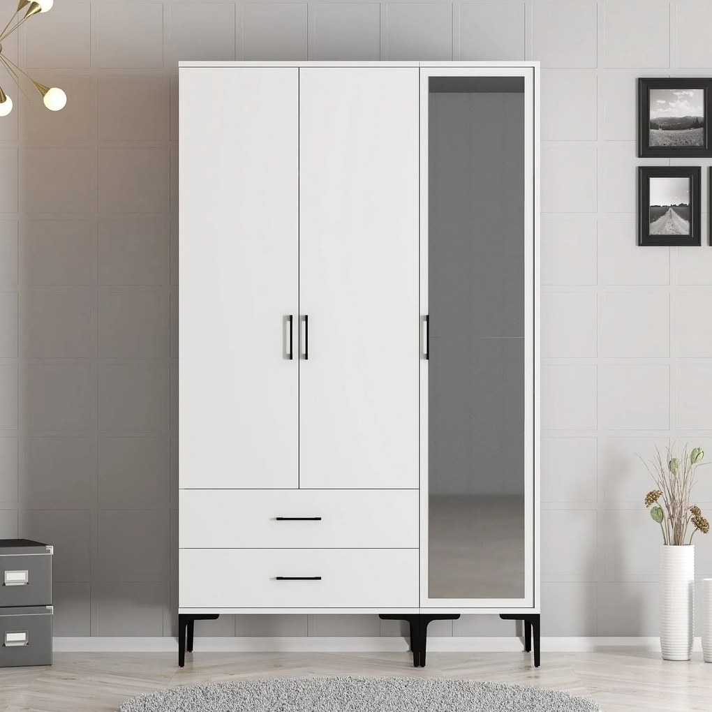 Roupeiro Kumsal RT – Branco – 120x47,5x201,4 cm