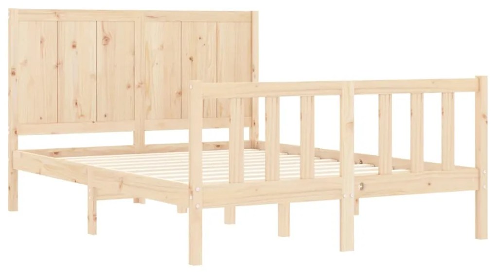 Cama sem colchão 120x200 cm madeira de pinho maciça