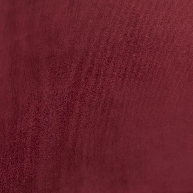 Abajur de veludo vermelho 35/35/20 com interior dourado