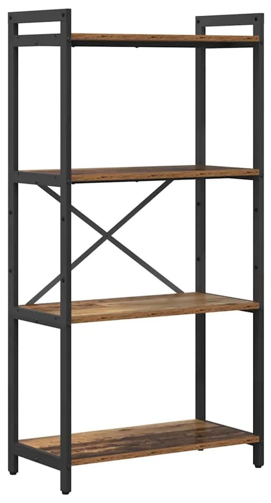 Estante Madeira antiga 60 x 30 x 118 cm Madeira e Aço