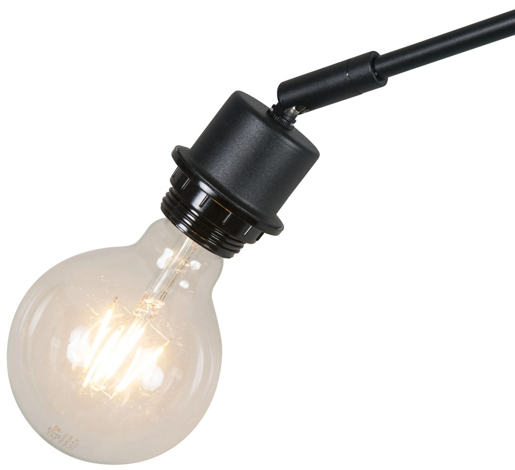 Candeeiro de suspensão moderno preto sem abajur - Blitz