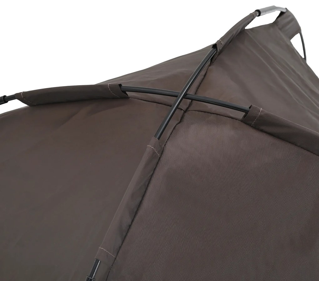 Cama Elevada para Cão Castanha Metal 76 x 62 x 70.5 cm Dobrável