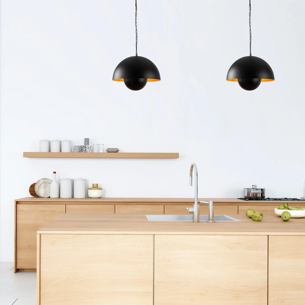 Chandelier Yanıgara – Preto – 40 x 40 cm