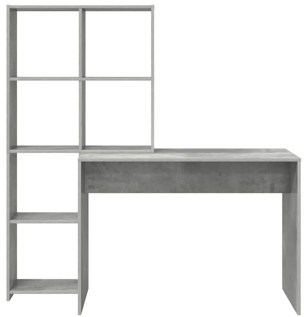 Mesa Cinzento cimento 138.5 x 55 x 143 cm Madeira processada