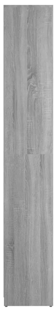 Armário WC 30x30x183,5 cm derivados de madeira cinzento sonoma