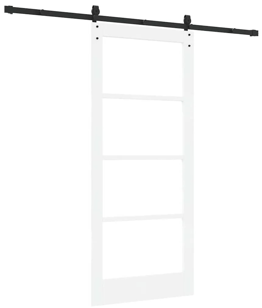 Porta Deslizante vidaXL com Conjunto de Ferragens "ORKDAL" Branca 86x1