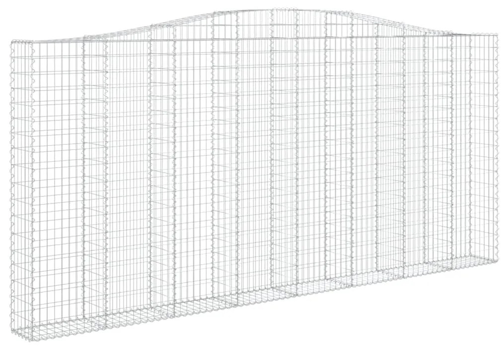 Cestos gabião arqueados 10 pcs 400x30x180/200 ferro galvanizado