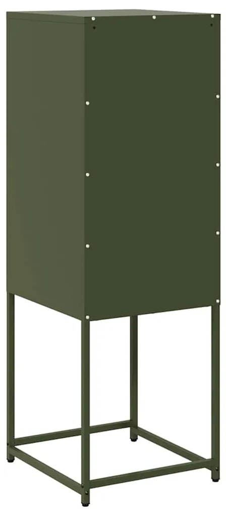Aparador 36x39x107 cm aço laminado a frio verde-azeitona