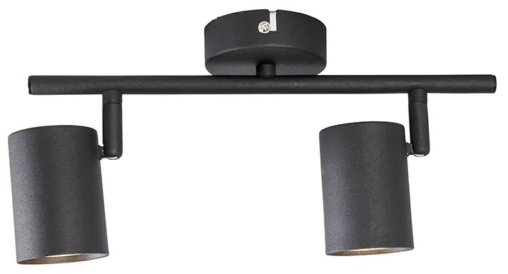 LED Foco inteligente preto inclinável com 2 GU10 WiFi - Jeana Moderno