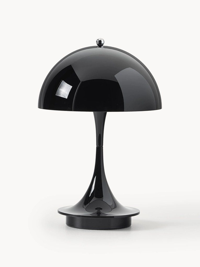 Candeeiro de mesa LED portátil e regulável Panthella, Alt 24 cm, Design Verner Panton
