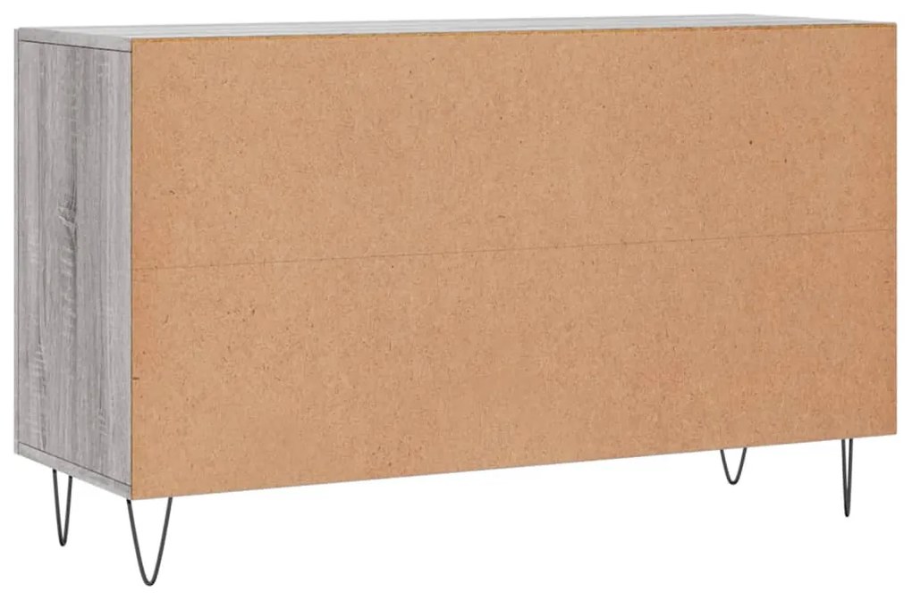 Aparador 100x36x60 cm derivados de madeira cinzento sonoma