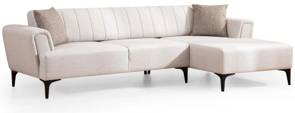 Sofá-Cama de Canto Hamlet – Ecru – 270x140 cm