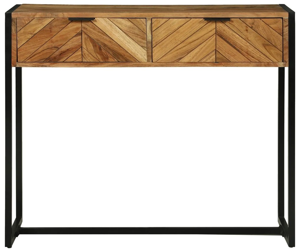 Mesa Console 90x35x75 cm Madeira Maciça Acácia